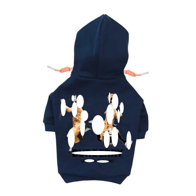 Dog Apparel Designer Clothes Brand Soft And Warm Dogs Hoodie Sweater With Classic Design Pattern Pet Winter Coat Cold Weather Jackets Otifw