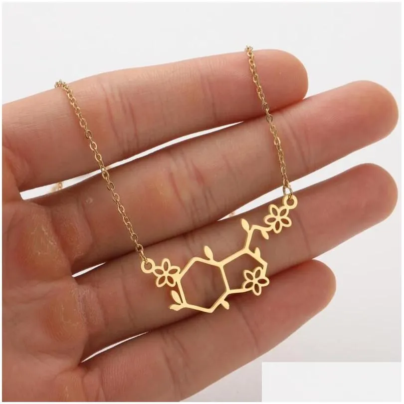 aesthetic cross pendant necklaces tree flower of life plant stainless steel necklaces chain for women pary gift jewelry