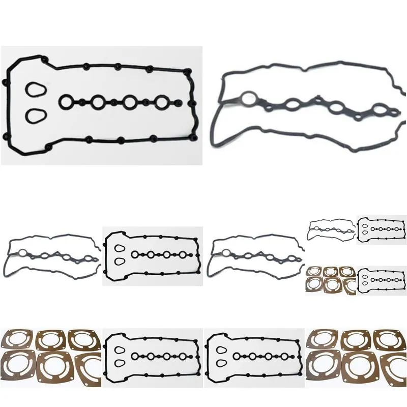 The cover plate of automobile engine is padded with sealing rubber gasket to prevent oil leakage