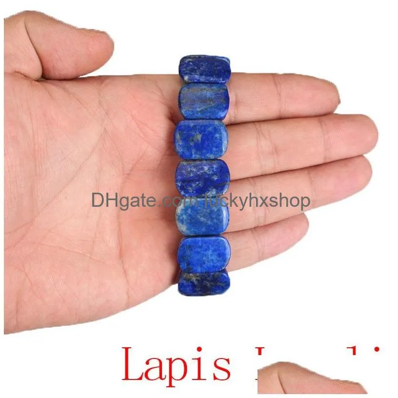 chain natural stone beads tiger eyesamethysts elastic rope bangles bracelets handmade jewelry energy bracelet for women or men 230710