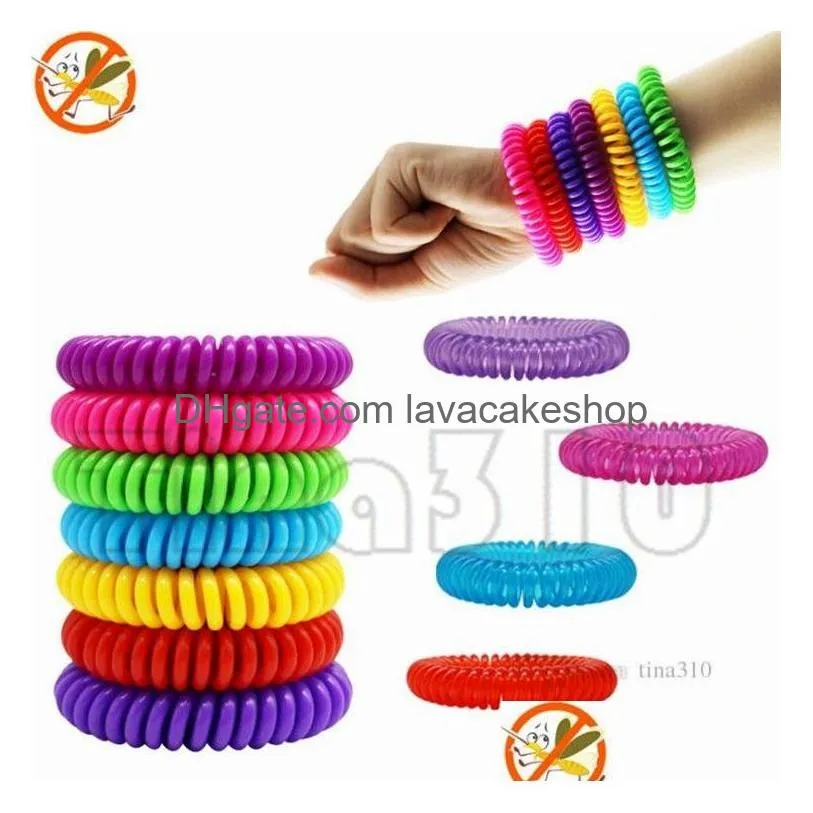 anti- mosquito repellent bracelet anti mosquito bug pest repel wristbands bracelet insect repellent mozzie keep bugs away mixed color