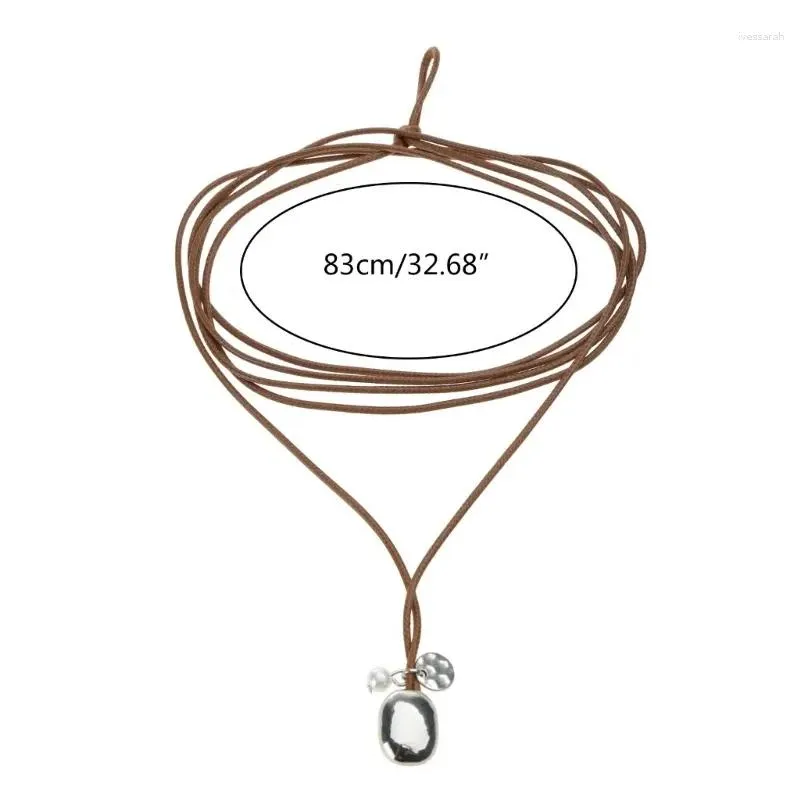 Choker Fashion Boho Pendant Necklace Multilayer Collar Chain Simple Jewelry