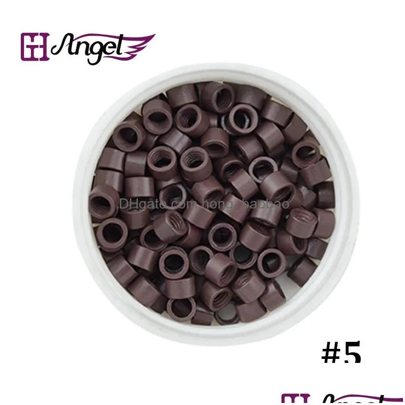 tubes angels 5000pcs 4.0mmx2.7mmx2.7mm aluminium micro rings/links/beads tools for a hair extensions 7 colors optional