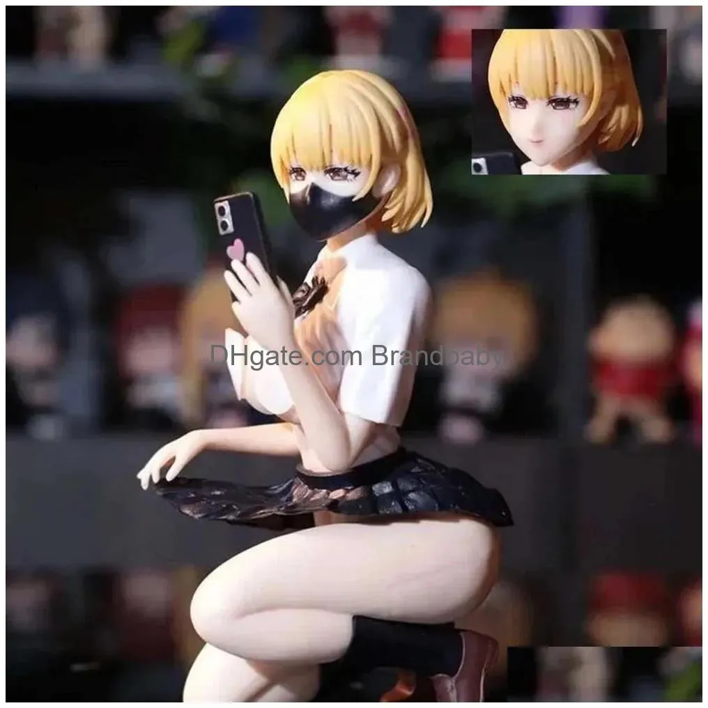 finger toys 15cm nsfw lovely project himeko cute sexy girl anime pvc action figure adult hentai collectible model doll toys gift