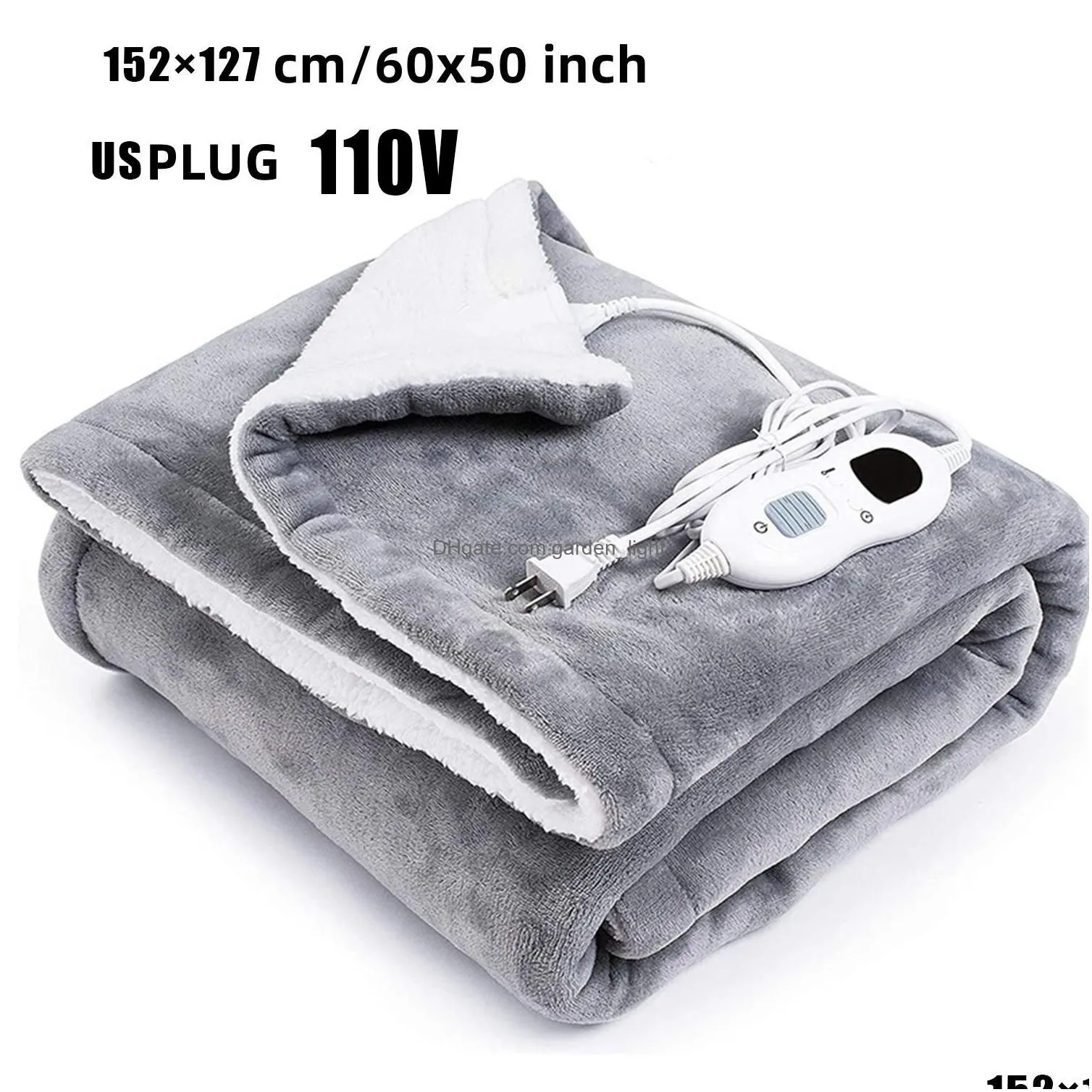 Electric Blanket Heating Shawl Hand Warming Knee Pad Washable Office Lunch Break Single Mattress Thermostat Drop De Ot0Bg