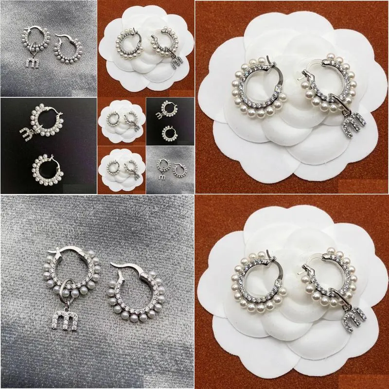 Stud Stud High Quality Earrings Wholesale Jewelry Stud High Version Earrings Pearl Designer Jewelry 2024