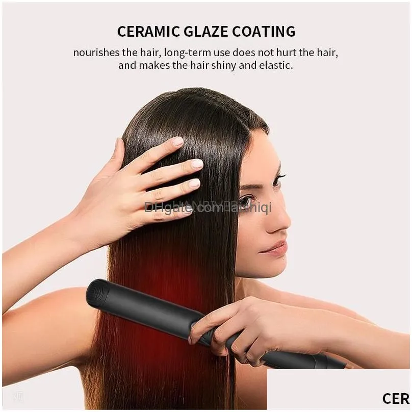 hair straighteners professional straightener curler ceramic heating plate flat iron styling curling hair straighting 230209