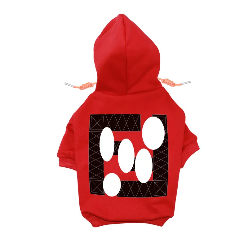 Dog Apparel Designer Clothes Brand Soft And Warm Dogs Hoodie Sweater With Classic Design Pattern Pet Winter Coat Cold Weather Jackets Ot10S