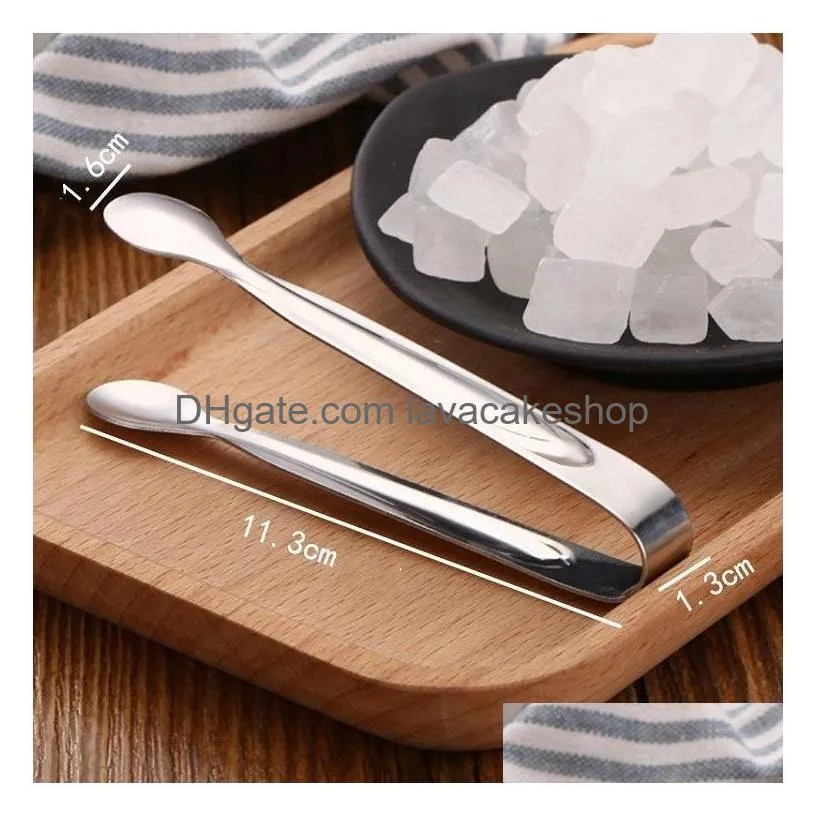 kitchen tools ice tongs sugar clip durable thicken stainless steel foodi ce bucket clip mini clips 2size t2i52312