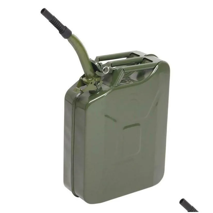 Other Household Sundries Jerry Can 5 Gal 20L Steel Gasoline Gas Fuel Tank Military Emergency Portable 287E Drop Delivery Home Garden Otxki