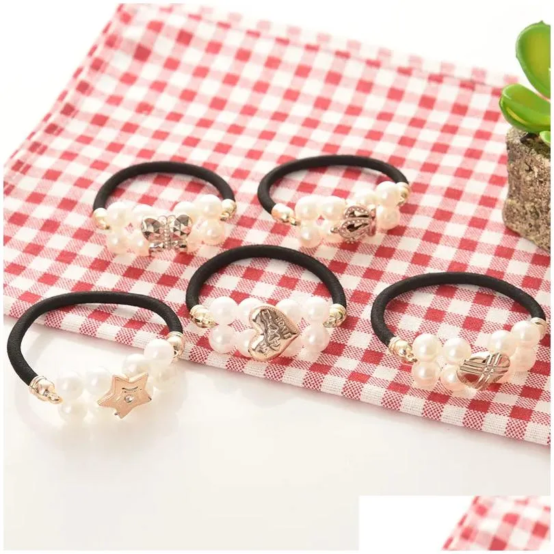 Korean Headrope Mother Flower Fashion Crystal Hair Rope New Style Children`s Hair Band Headwear