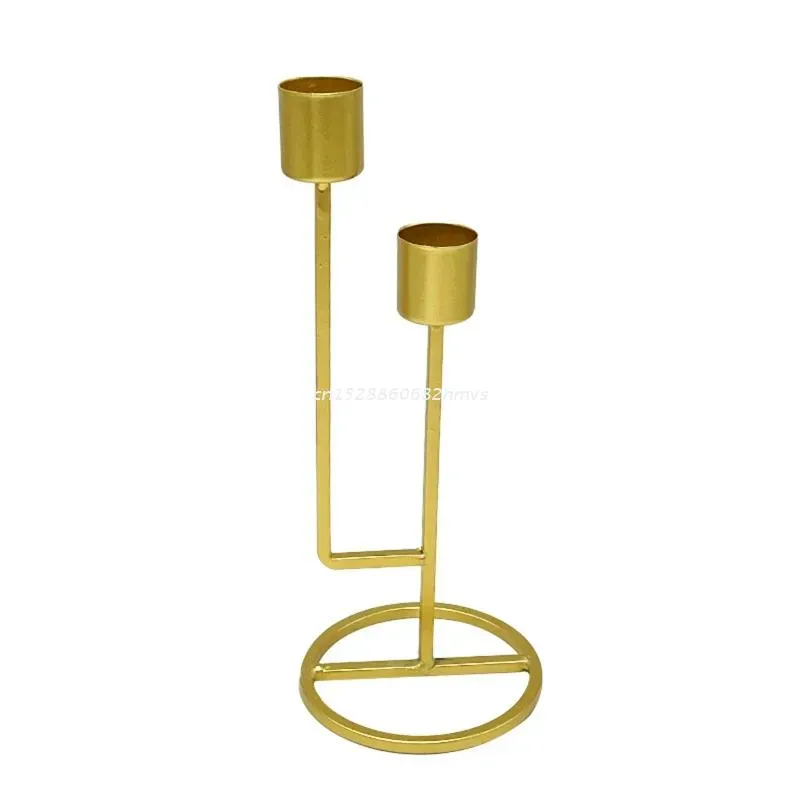 Candle Holders Iron Candlestick Stand Candles Modern Style Holder For Home Decoration Ornament Weddings Party Restaurant Table Decor