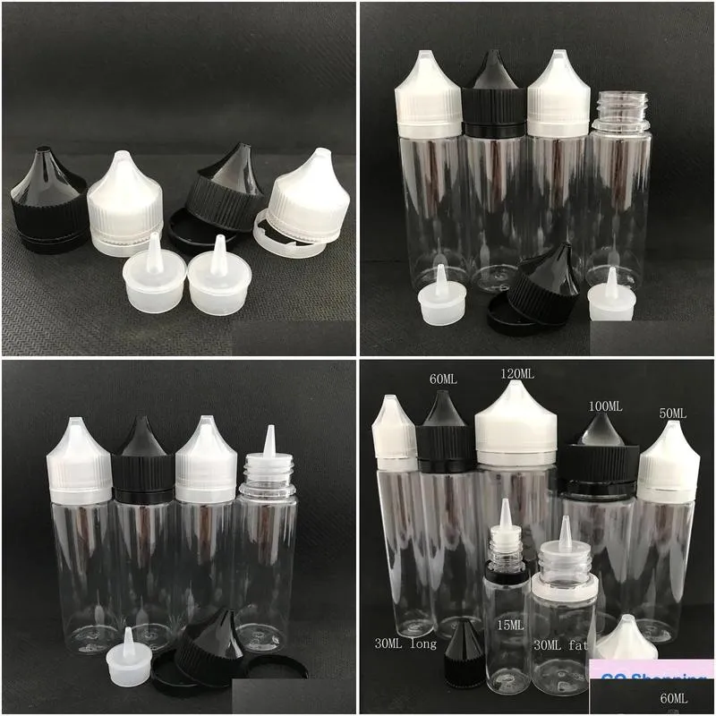 Packaging Bottles Classic Chubby Bottle Pen Pet Plastic 10Ml 15Ml 30Ml 50Ml 60Ml 100Ml 120Ml With Crc Tamper Evident Caps Drop Deliv Ot0Da