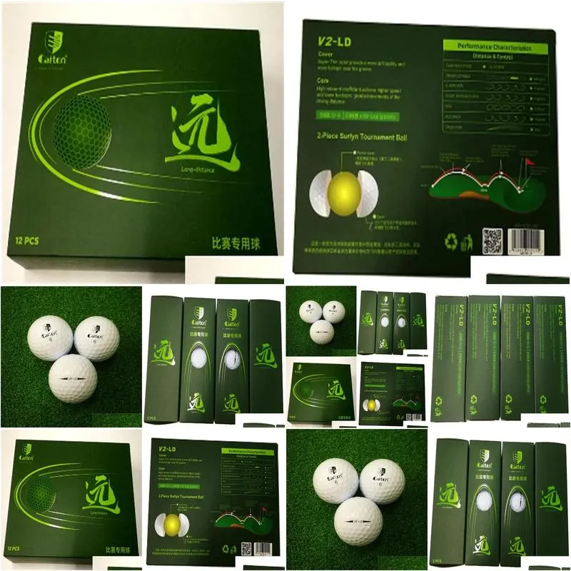 Caiton 12pcs/Set Double Layer, Competition Specific Golf Ball, Golf Accessories, Extreme Challenge Fly Further and More Accurate