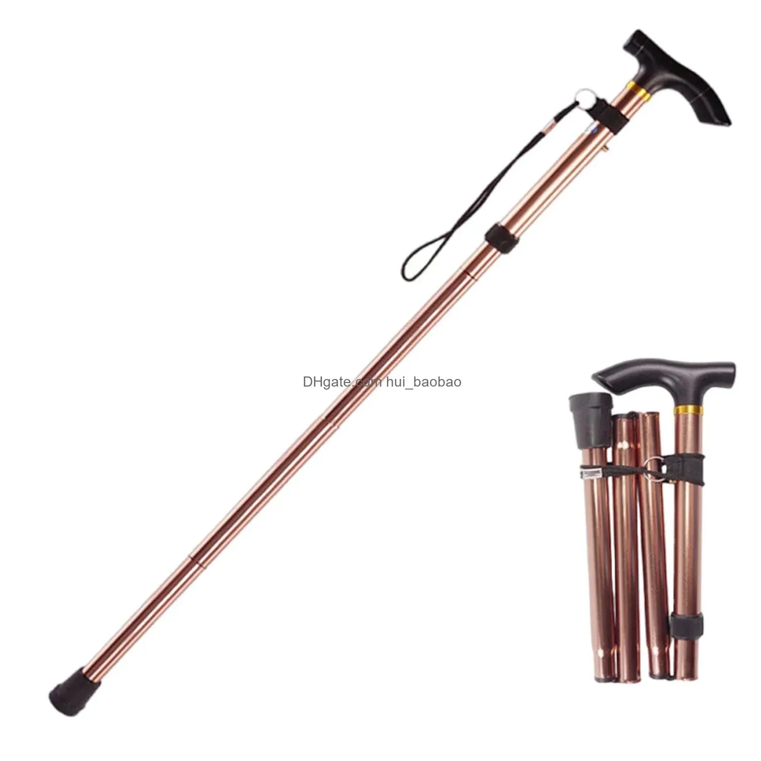 sticks collapsible walking sticks height adjustment ultralight poles for hiking mountaining old men walking assistance trekking