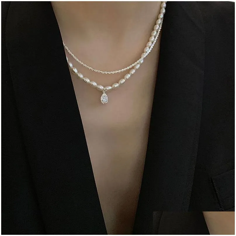 popular 925 sterling silver sparkling clavicle chain choker necklace for women fine jewelry wedding party birthday gift