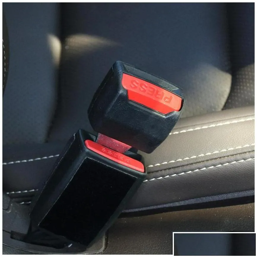 safety belts accessories 2pcs thicken car seat belt plugin mother converter dualuse buckle extende clip seatbelt drop delivery mob