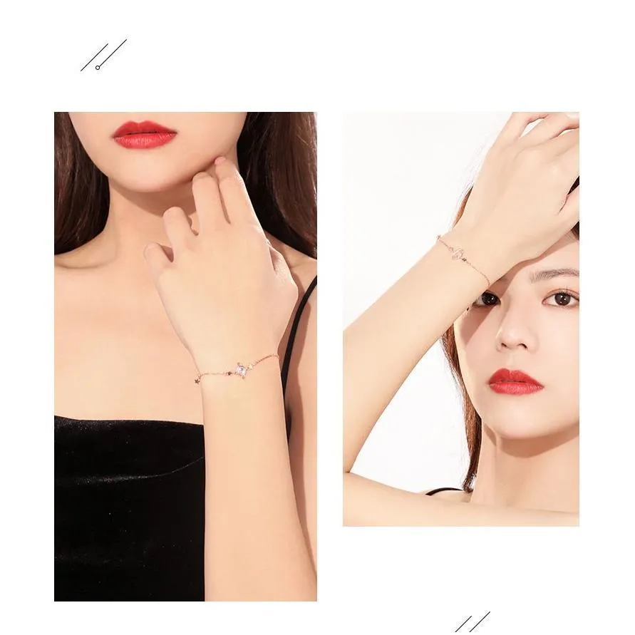 moonstone planet tassel star bracelet bangle for women girls party jewelry