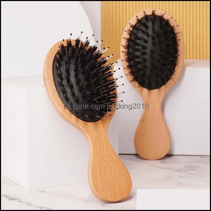 Disposable Comb Factory Air Cushion Mas Bristle Comb Wide Tooth Double Head Flat Pointed Tail Professional Hair Salon Styling Combs