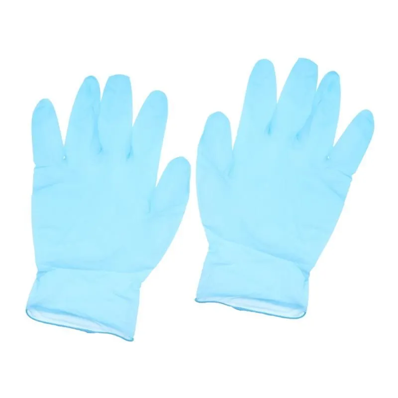 Blue Nitrile Exam Gloves, Free,Latex Rubber Free,Disposable,Non Sterile Gloves Box of 100 Pieces