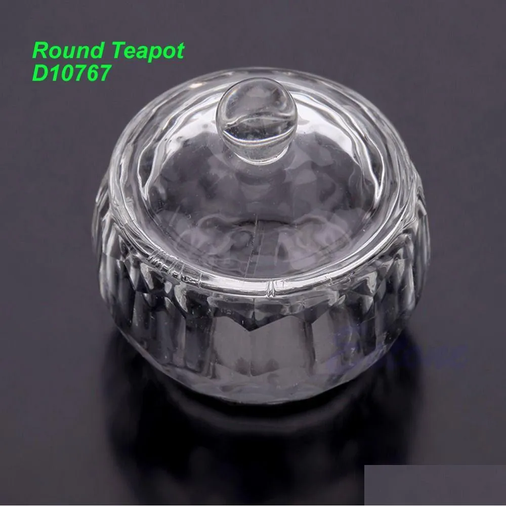 Nail Art Equipment Wholesale-Unique Clear Acrylic Crystal Glass Dappen Dish Liquid Powder Container-Y107 Drop Delivery Health Beauty S Dhhwi