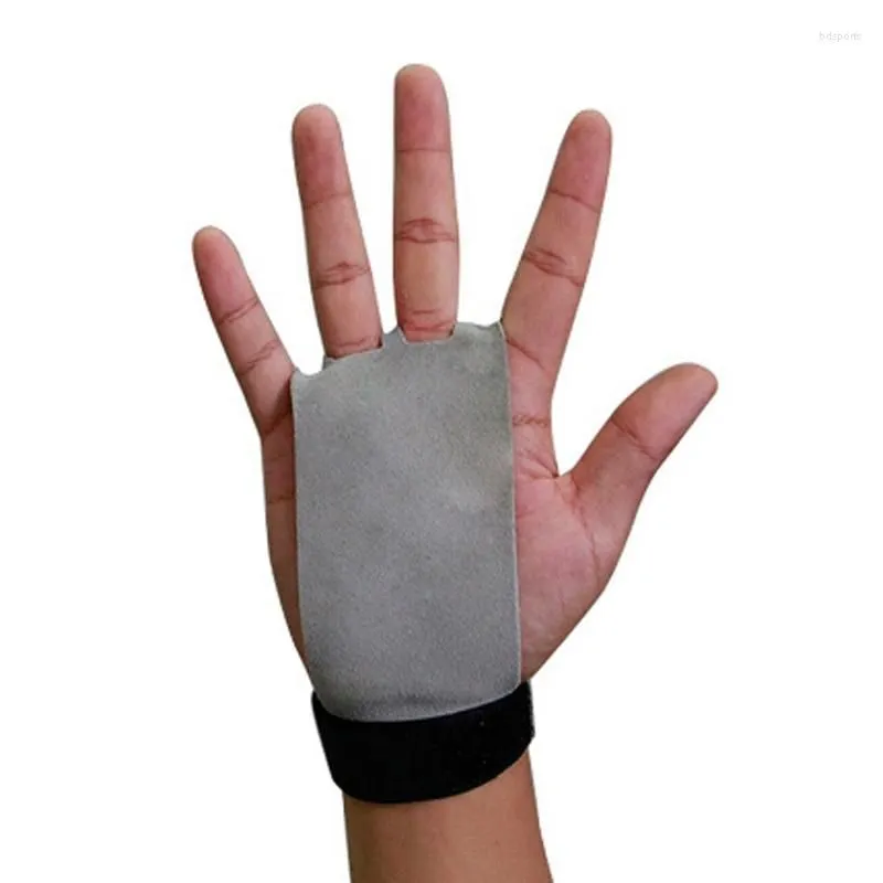 Wrist Support 1 Pair Hand Grip Synthetic Leather Crossfit Gymnastics Guard Palm Protectors Pull Up Horizontal Bar Weight Lifting Guantes