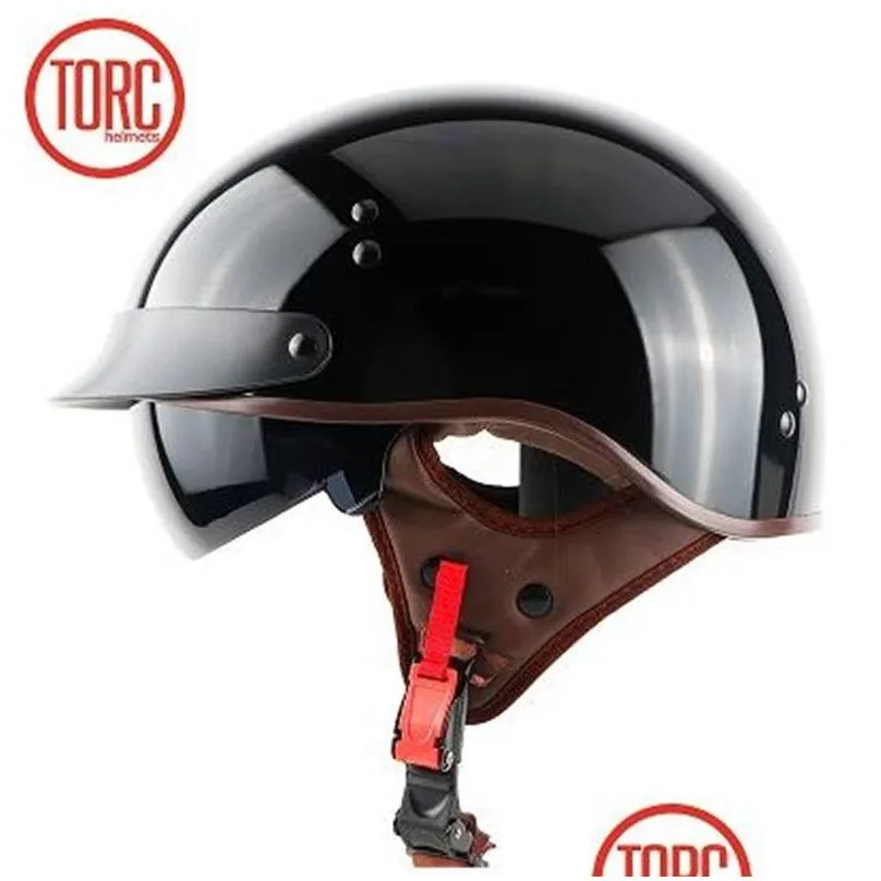 TORC T55 half face helmet DOT approved motorcycle helmet with internal sunglasses removable and washable lining for adults11798453