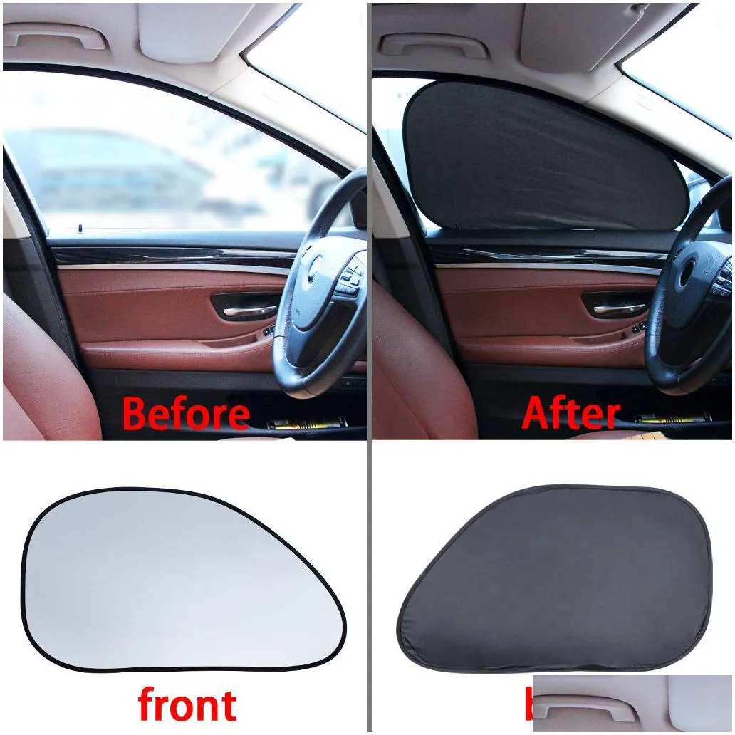 6pcsset Car Sun Shade Screen Full Car Front Side Rear Window Sunshade Curtain Windshield Shades Visor Cover Sun Block1145545