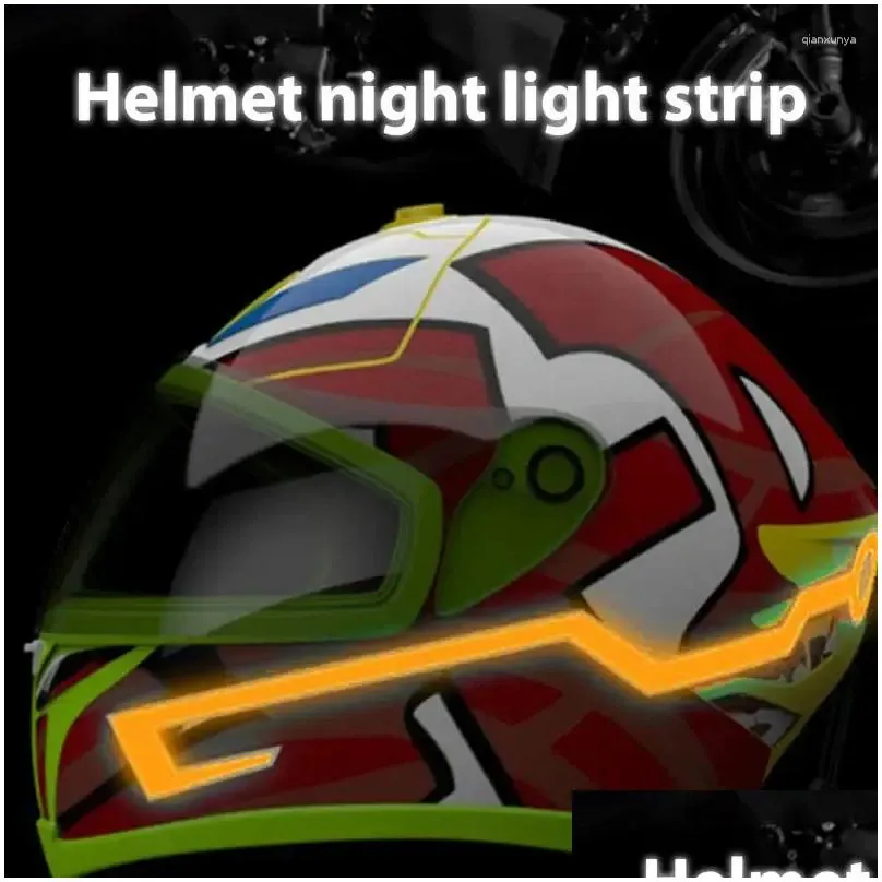 Motorcycle Helmets EL Lights Driving Light Strips Water Resistant Shockproof Strong Adhesive Strip For Bike