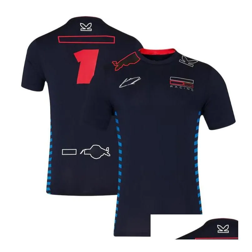2024 New F1 Racing Polo Shirt Summer Men`s and Women`s Short Sleeve T Shirt Same Customised
