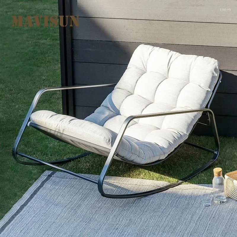 Camp Furniture Sun Lounger Portable Simple Chaises Longues Nordic Swing Chairs Single Floor Customized Sofa Bed Outdoor