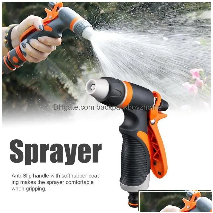 Watering Equipments Farmland Agricture Accessory Car Washing Garden Trigger Head Irrigation System Hose Nozzle Dhbop Drop Delivery H Dhjxp