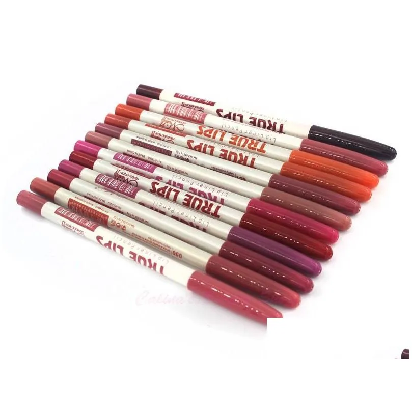 Lip Pencils Wholesale- 12Pcs/Lot Menow Makeup Selling Wood Lipliner Pencil Assorted 12 Colors Waterproof P14002 Drop Delivery Health B Dhsqh