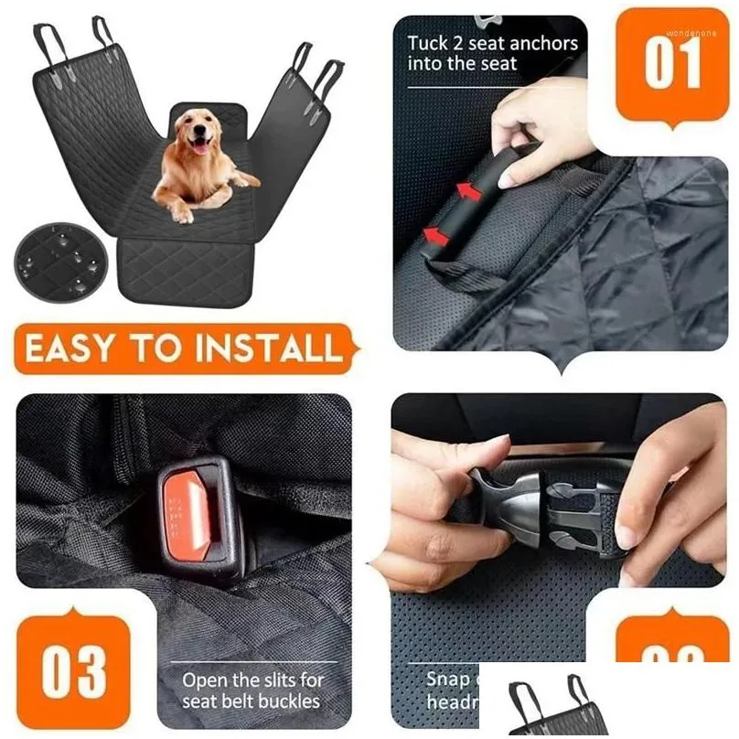 Car Seat Covers Dog Cover Hammock Back Anti-Fouling Protector Machine Washable Pet Travel