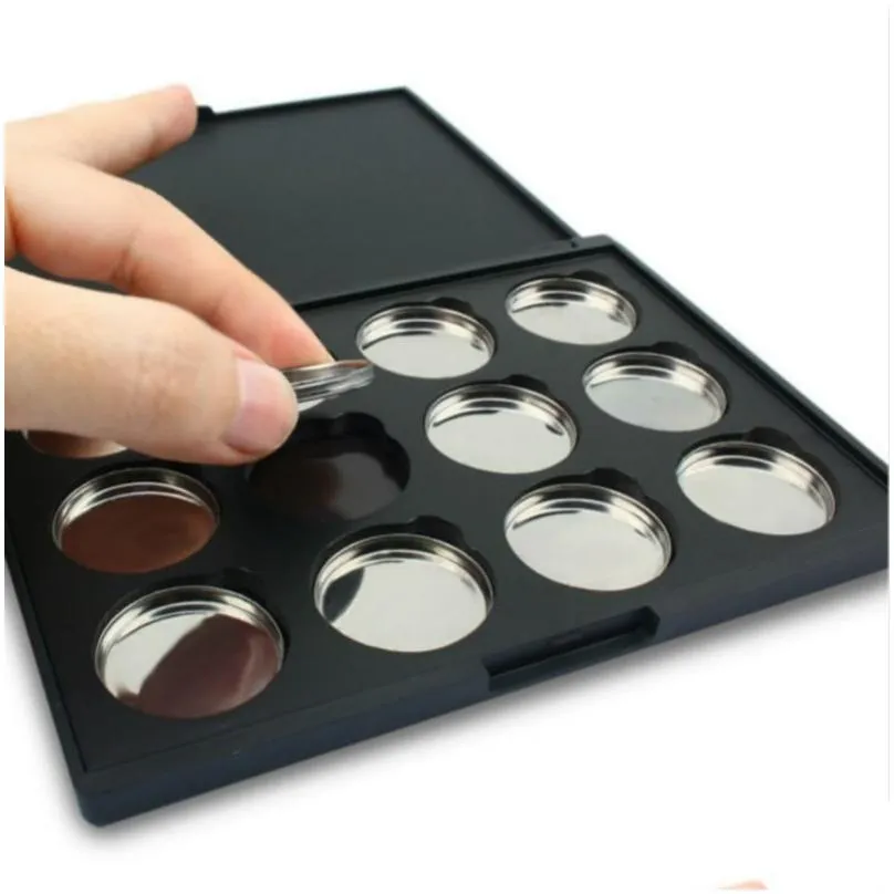 Eye Shadow Cosmetics Makeup Palette 12 Pieces Magnetic Empty Eyeshadow Pans Palettes Drop Delivery Health Beauty Eyes Dhj2B