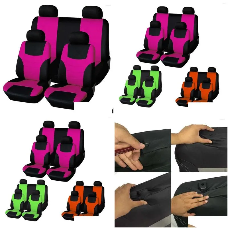 Car Seat Covers 8Pcs Universal Cover Cushion Wear Protector