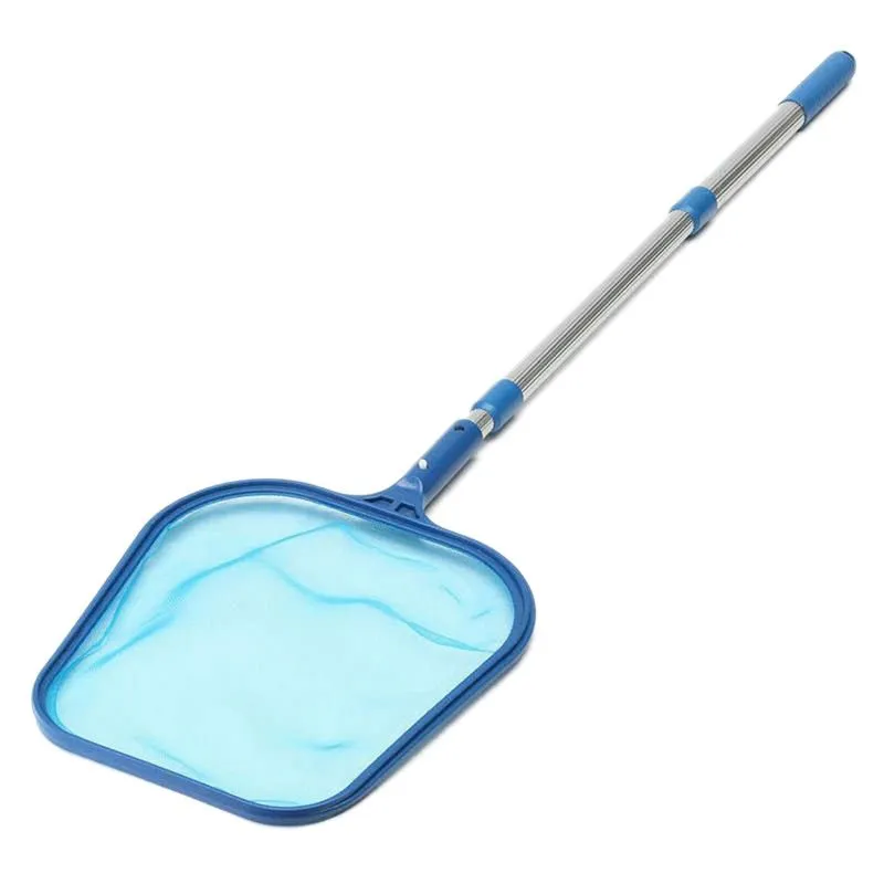 Swimming Pool Net Leaf Rake Mesh Skimmer With Adjustable 4 Foot Pole5930088