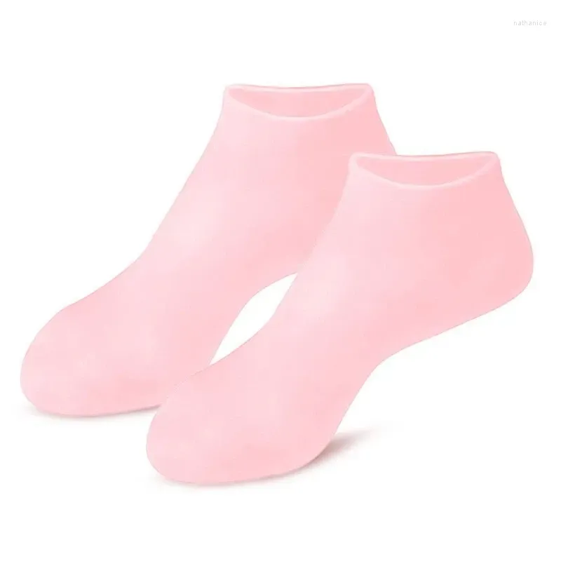 Women Socks Silicone Moisturizing Cracked Soft Gel Spa Pedicure Foot Care