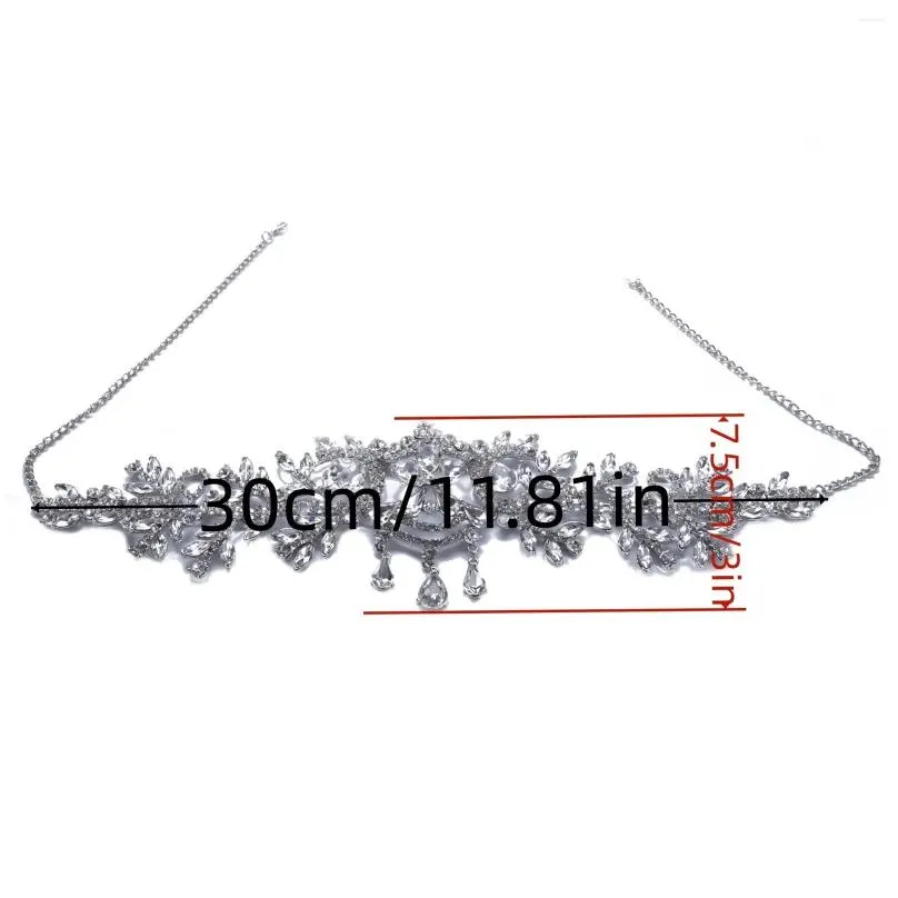 Hair Clips Luxury Crystal Headband Crown Tiara For Women Bride Diadem Rhinestone Prom Bridal Wedding Accessories Jewelry