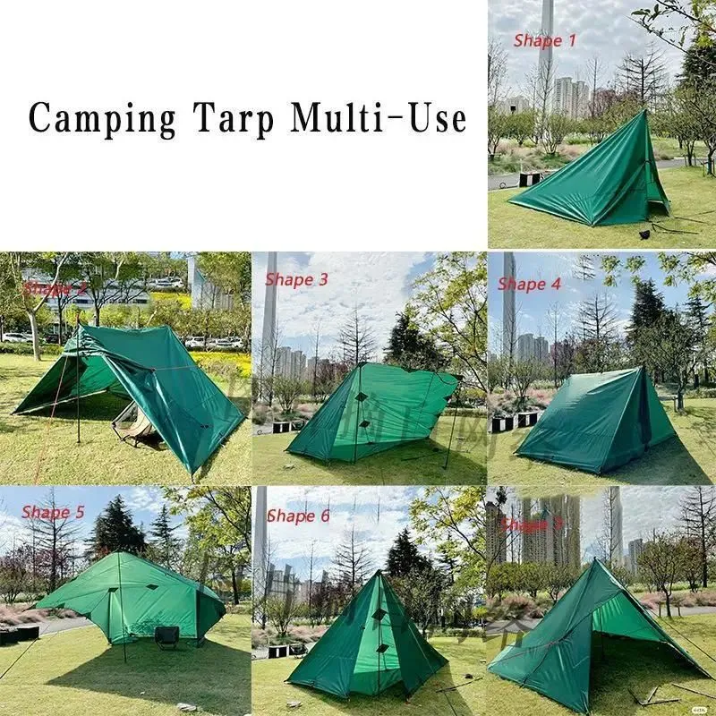 Tents And Shelters Camping Tent Tarp 4x4m/4x3m/3x3m Tourist Picnic Survival Sun Shelter Shade Canop Outdoor Beach Waterproof Awning