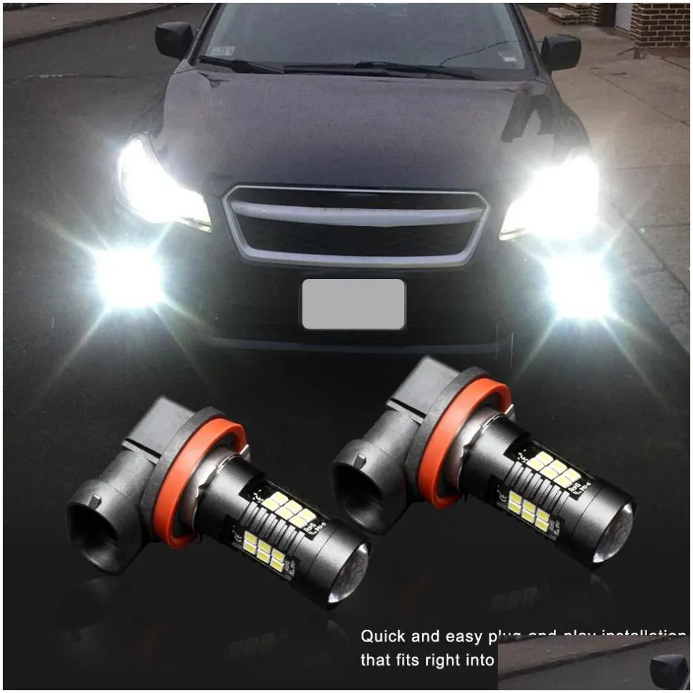 2Pcs H8 H11 Led HB4 9006 HB3 9005 Fog Lamp Bulb 3030SMD 1200LM 6000K White Car Driving Running Lamp Auto Led Light 12V 24V8854998