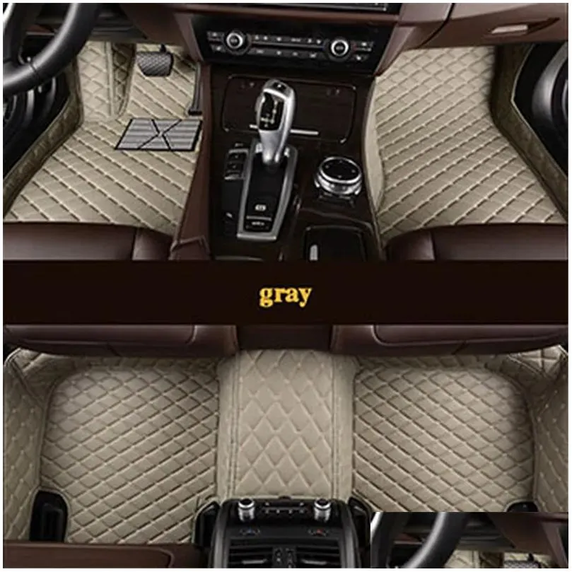 Custom car floor mat for A3 sportback A1 8KX A2 8P Limousine Convertible A4 A6 Q2 Q3 Q5 Q73667563