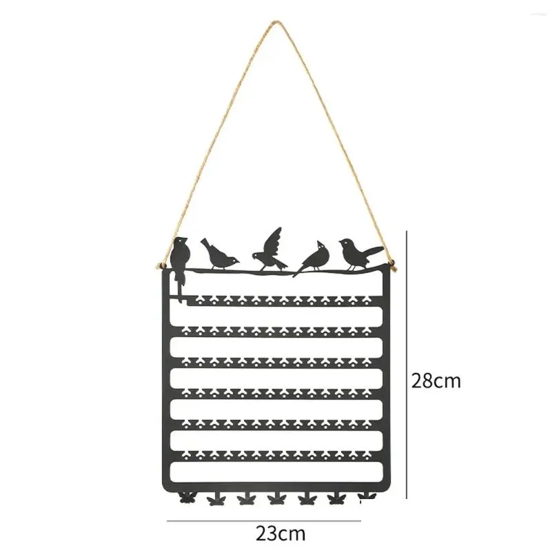 Jewelry Pouches Wall Hanging Rack 7 Layers Chains Decorative Organizer For El Dressing Room Live Broadcast Props Pography