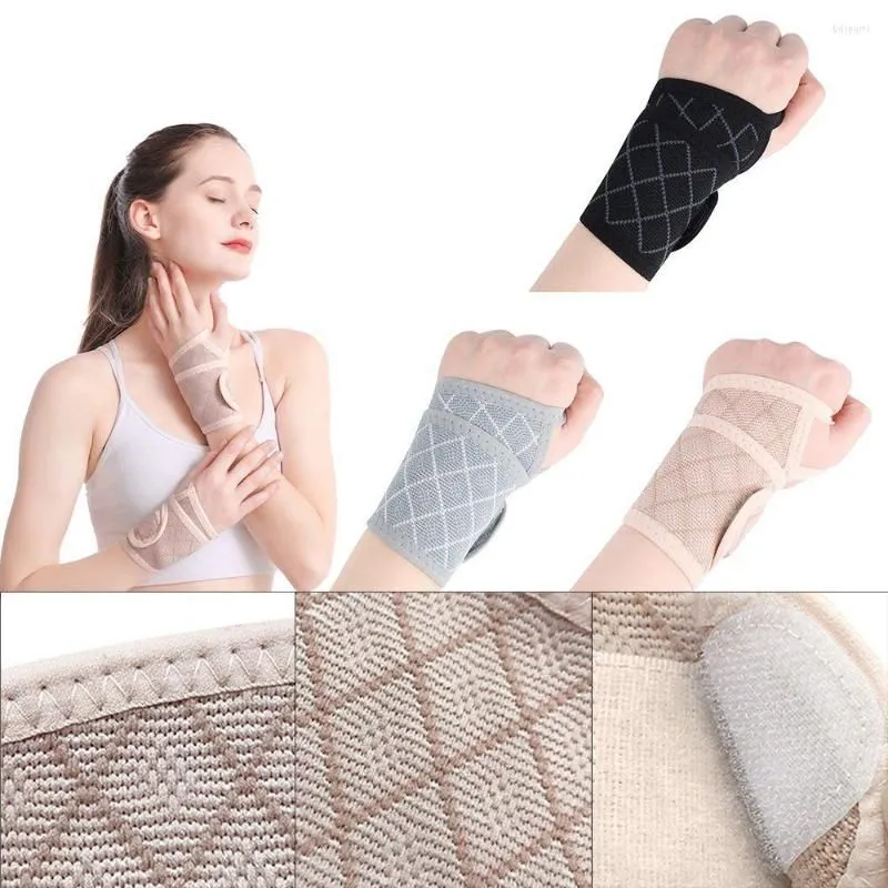 Wrist Support Compression Weightlifting Carpal Tunnel Tendonitis Pain Relief Brace Sports Fitness Strap