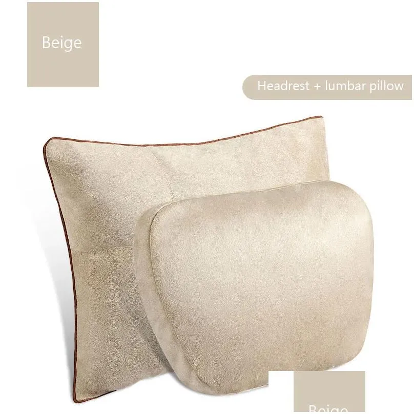 1pair for MercedesBenz car headrest Sclass  cervical pillow car seat car cushion pillow Auto lumbar decorative supplies3383775