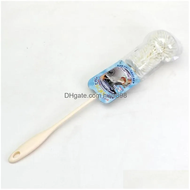 long handle sponge wash cup baby milk bottle brushes cleaner easy to clean bottle glass insulation pot brush kitchen tools 20220928 e3