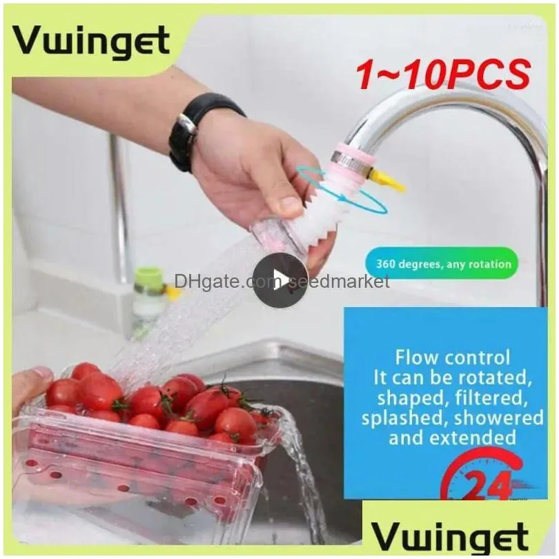 kitchen faucets 1-10pcs faucet filter360ﾰ rotating sprinkler healthy filter adjustable anti-splash expander