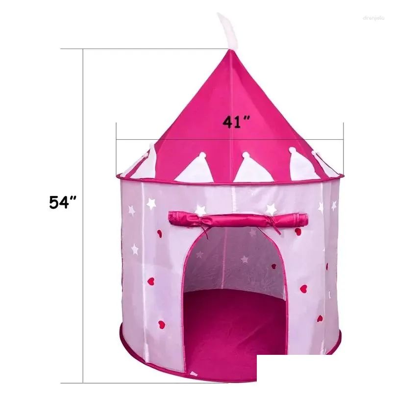 Tents And Shelters Kids Play Tent For Children Pink Indoor Outdoor Girls Gifts