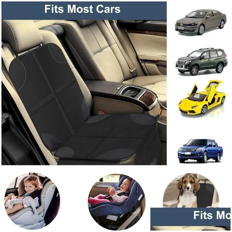 Car Seat Covers Protector Cushion Mat For Non-Slip Backing Mesh Pockets Baby & Pets Oxford-Cloth