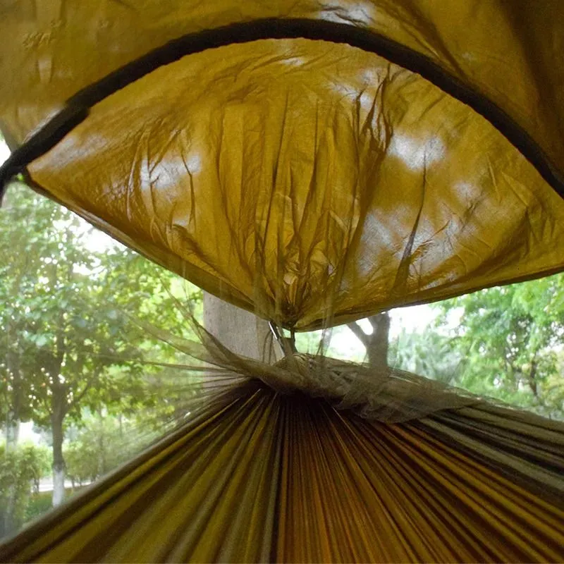 Portaledges Outdoor Swing Nylon Hammock Tent Waterproof Durable Anti Mosquito Hanging Furniture Survival Camping Equipment 231212